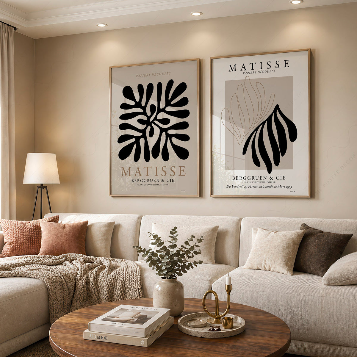 Henri Matisse Cut-Outs Set of 2 Prints – Papiers Découpés Wall Art