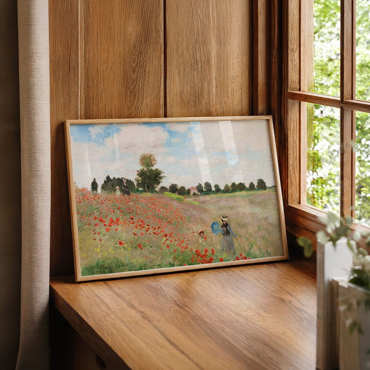 Claude Monet The Poppy Field near Argenteuil - Museum Art Print