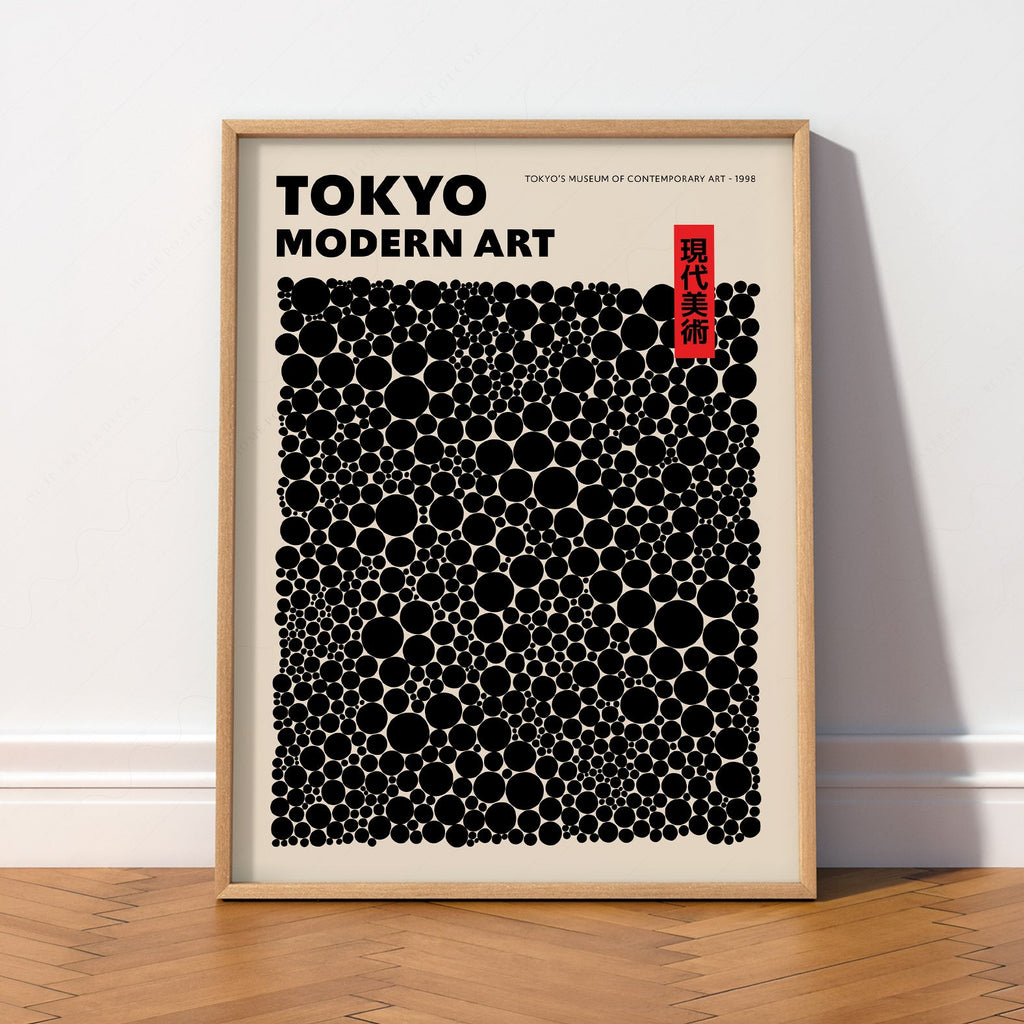 Yayoi Kusama Dots Exhibition Poster – Contemporary Japanese Art Print