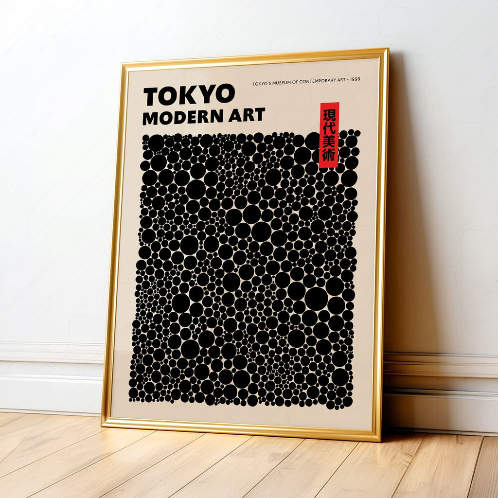 Yayoi Kusama Dots Exhibition Poster – Contemporary Japanese Art Print