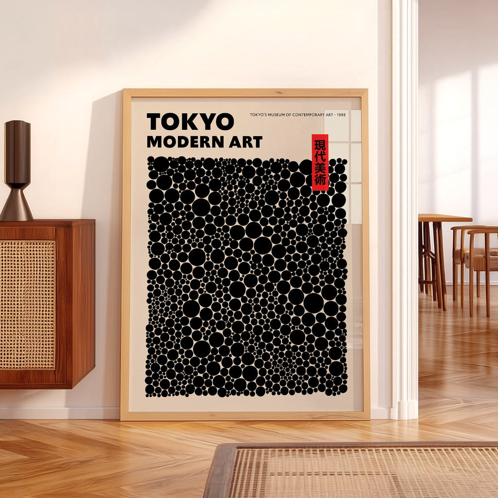 Yayoi Kusama Dots Exhibition Poster – Contemporary Japanese Art Print