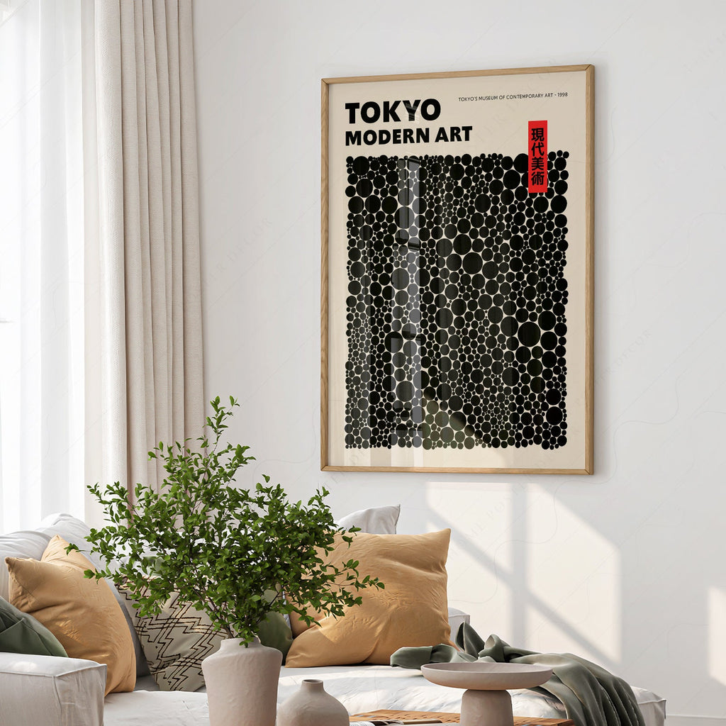 Yayoi Kusama Dots Exhibition Poster – Contemporary Japanese Art Print
