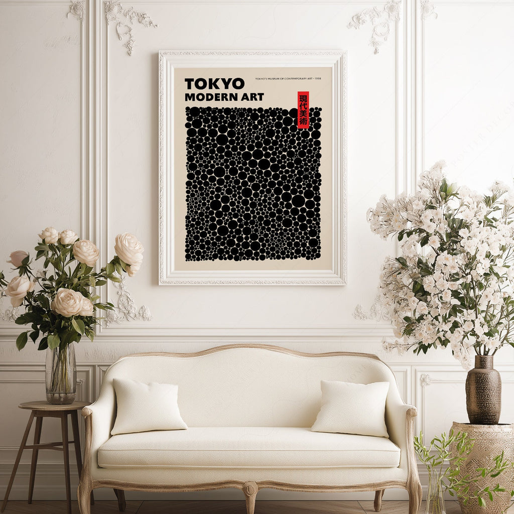 Yayoi Kusama Dots Exhibition Poster – Contemporary Japanese Art Print