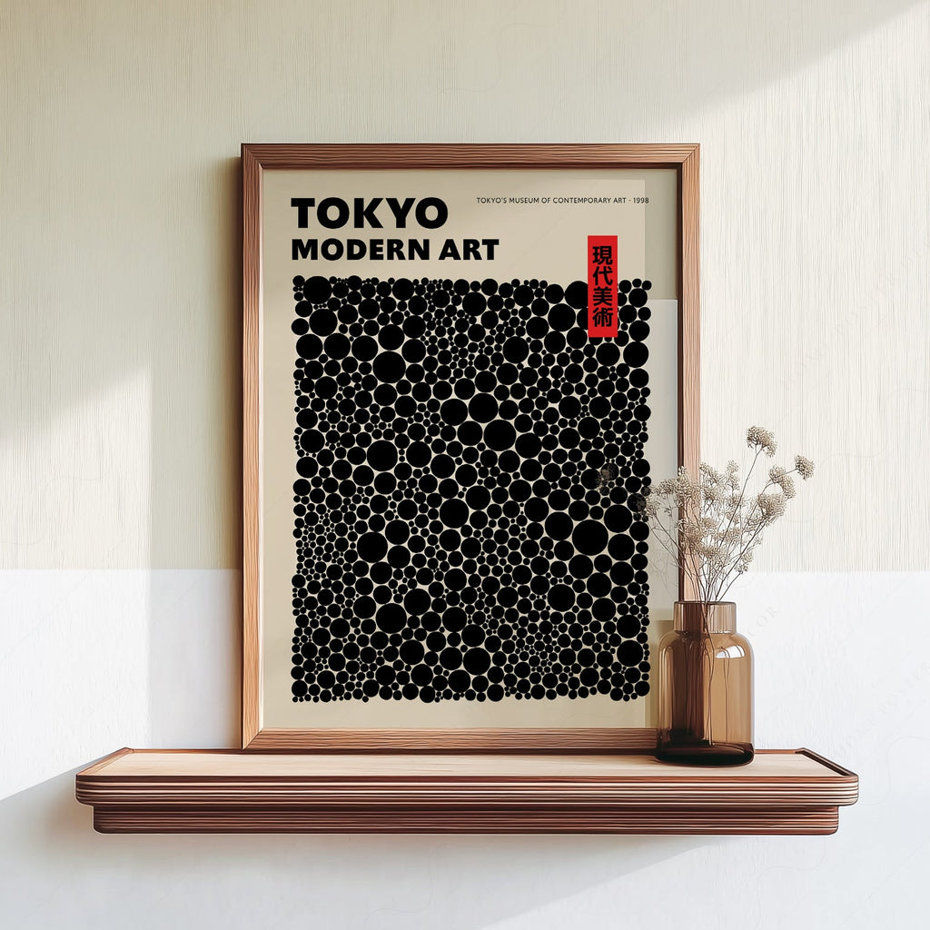 Yayoi Kusama Dots Exhibition Poster – Contemporary Japanese Art Print