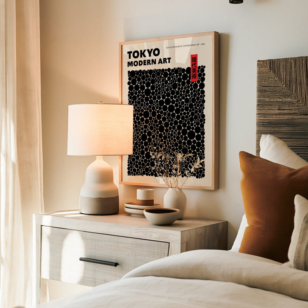 Yayoi Kusama Dots Exhibition Poster – Contemporary Japanese Art Print