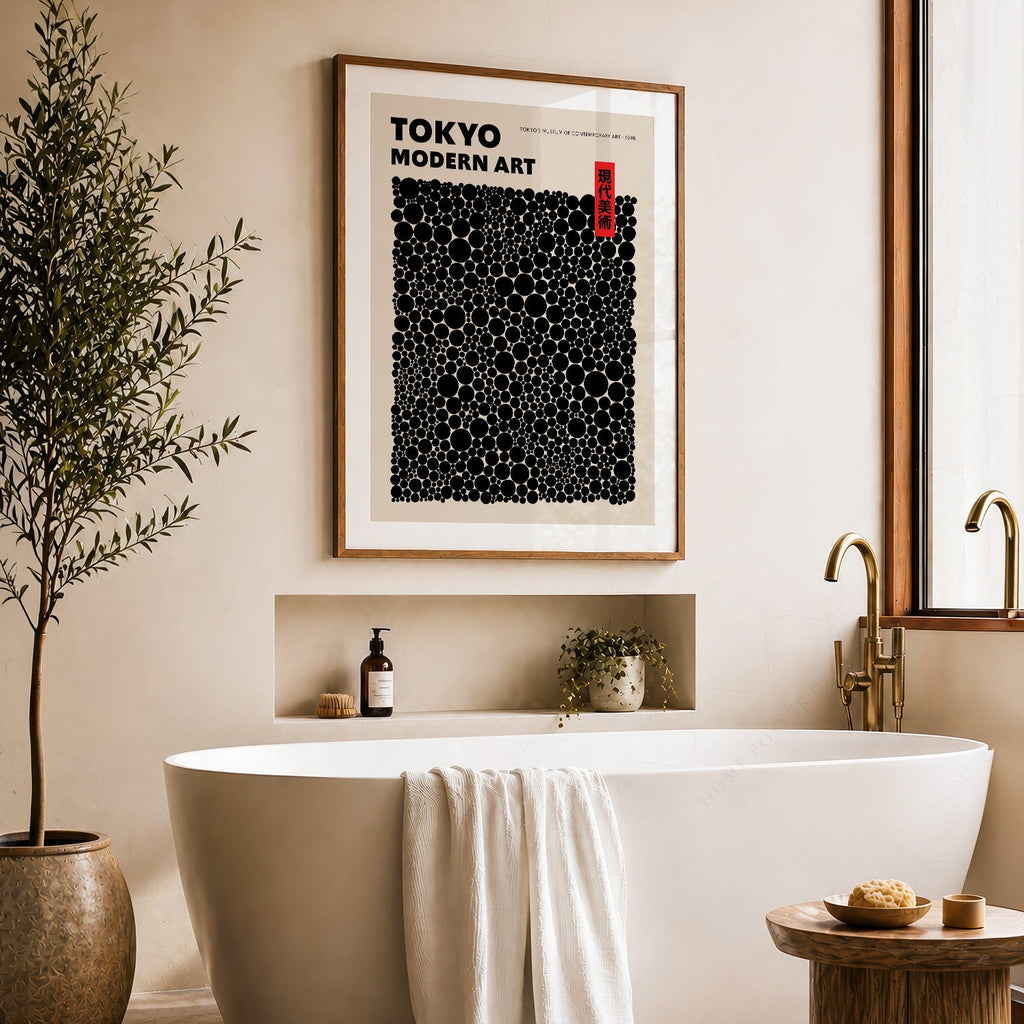 Yayoi Kusama Dots Exhibition Poster – Contemporary Japanese Art Print