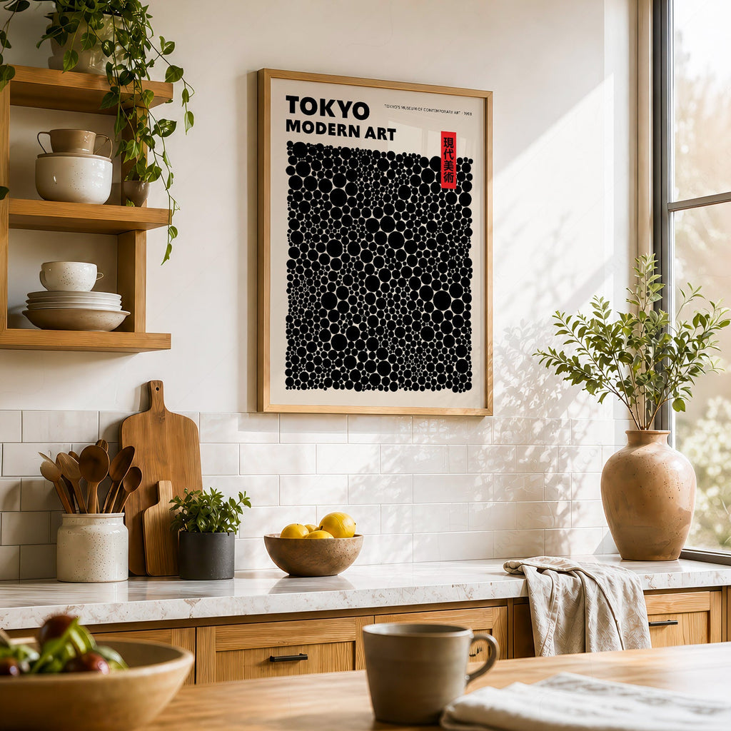 Yayoi Kusama Dots Exhibition Poster – Contemporary Japanese Art Print