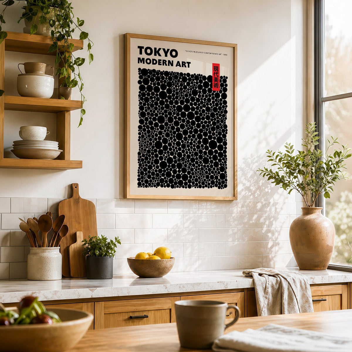 Yayoi Kusama Dots Exhibition Poster – Contemporary Japanese Art Print