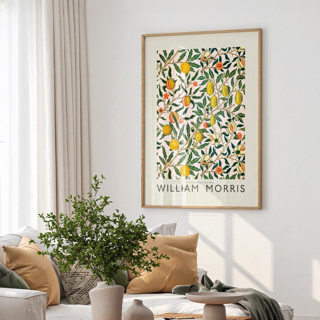 William Morris Fruit or Pomegranate Art Print – Botanical Wall Decor