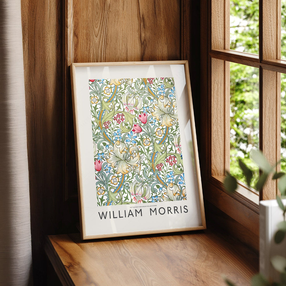 William Morris Golden Lily Art Print – Botanical Wall Art Poster