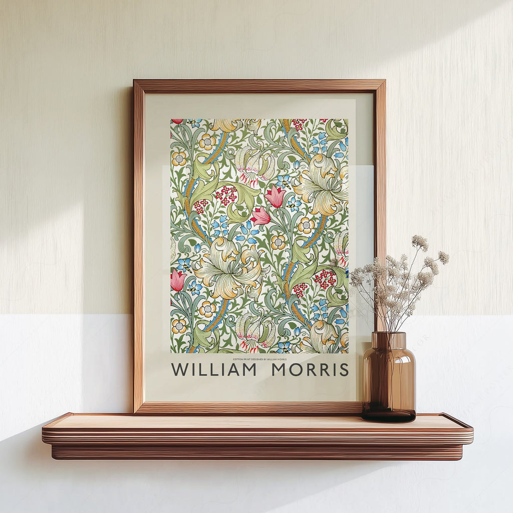 William Morris Golden Lily Art Print – Botanical Wall Art Poster