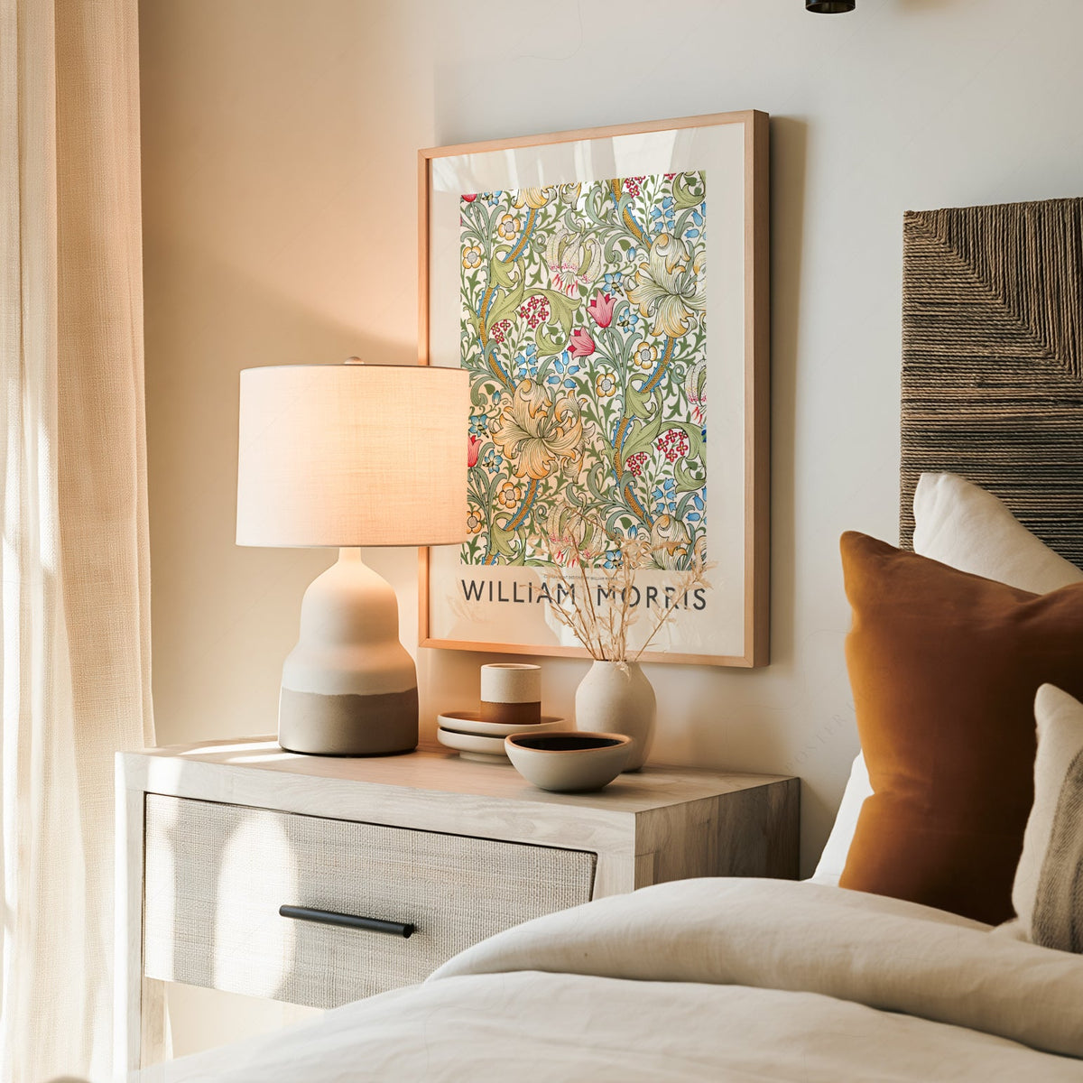 William Morris Golden Lily Art Print – Botanical Wall Art Poster