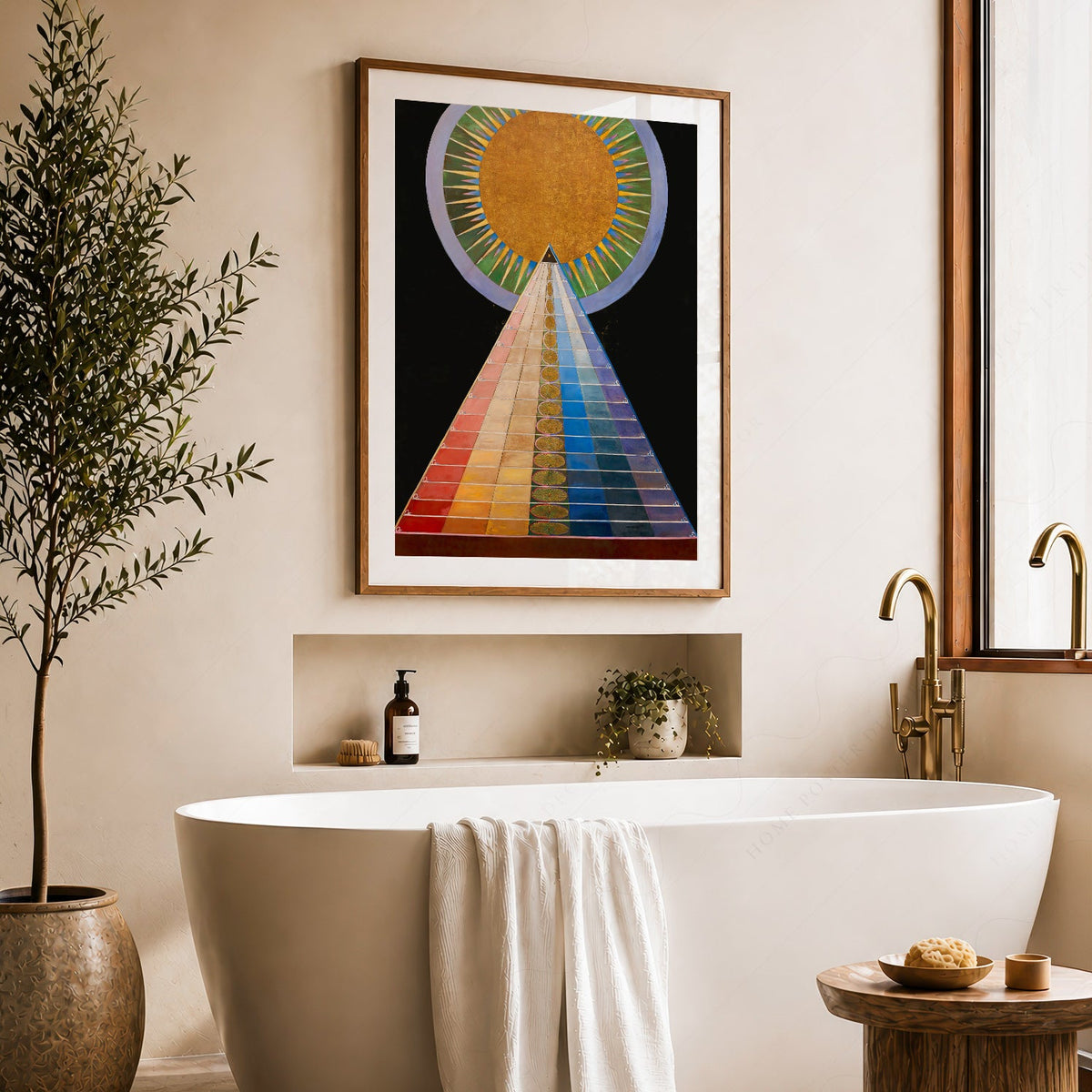 Hilma af Klint Altarpiece No 1 Group X Art Print – Abstract Spiritual Wall Art