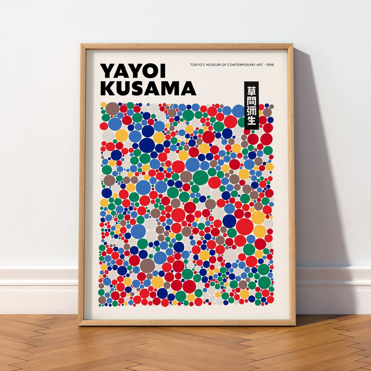 Yayoi Kusama Polka Dot Art Print – Colorful Japanese Pop Art Poster