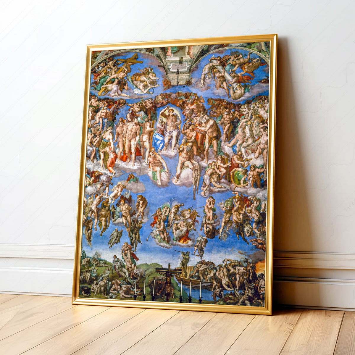Michelangelo The Last Judgment Art Print – Renaissance Masterpiece Poster