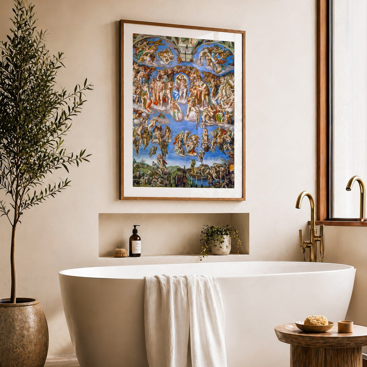 Michelangelo The Last Judgment Art Print – Renaissance Masterpiece Poster
