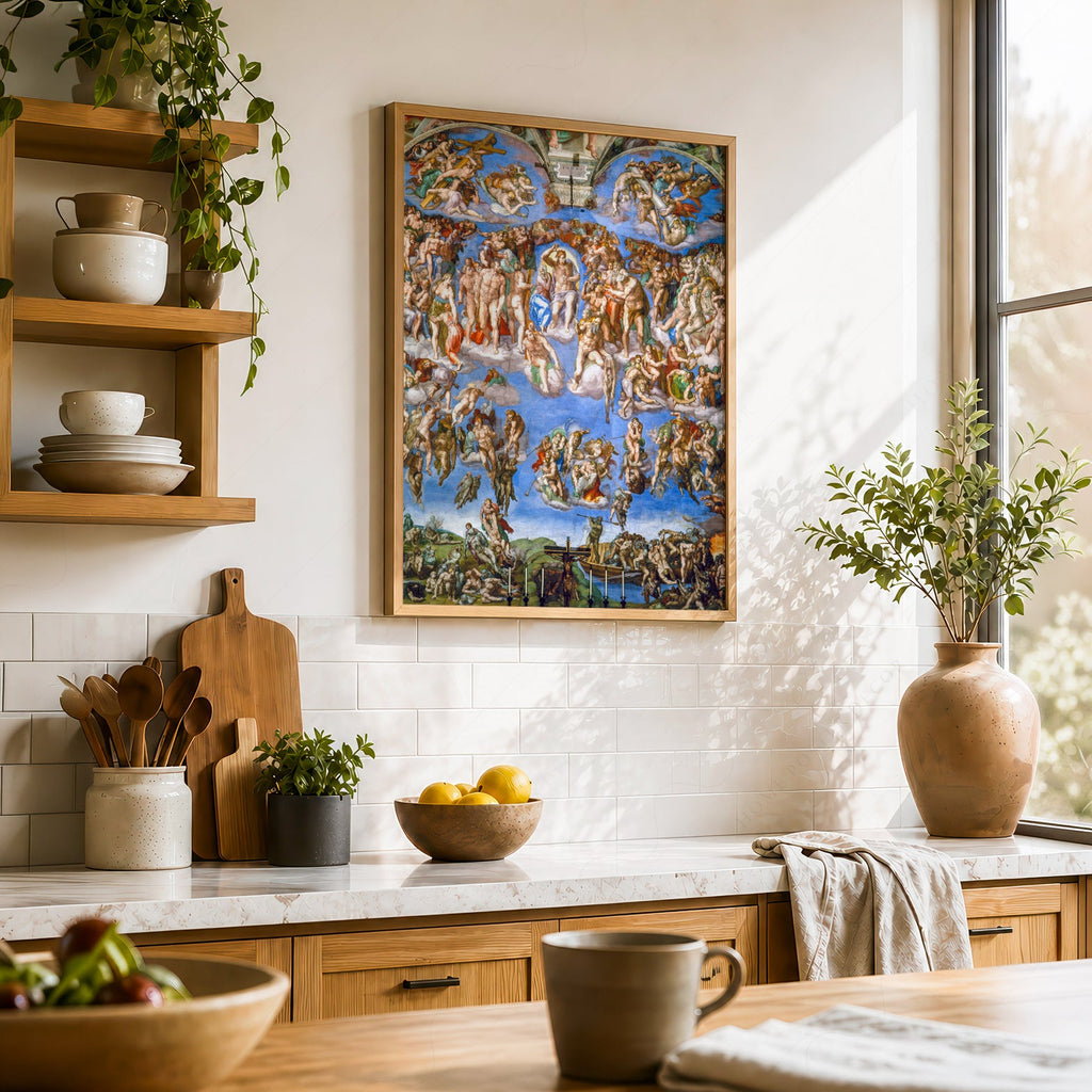 Michelangelo The Last Judgment Art Print – Renaissance Masterpiece Poster
