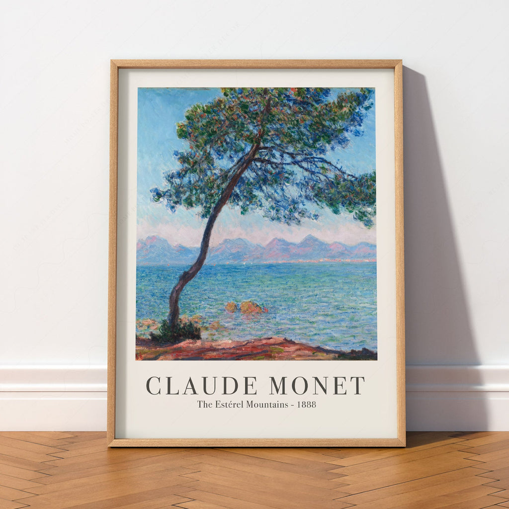 Claude Monet The Estérel Mountains Art Print – French Riviera Wall Art