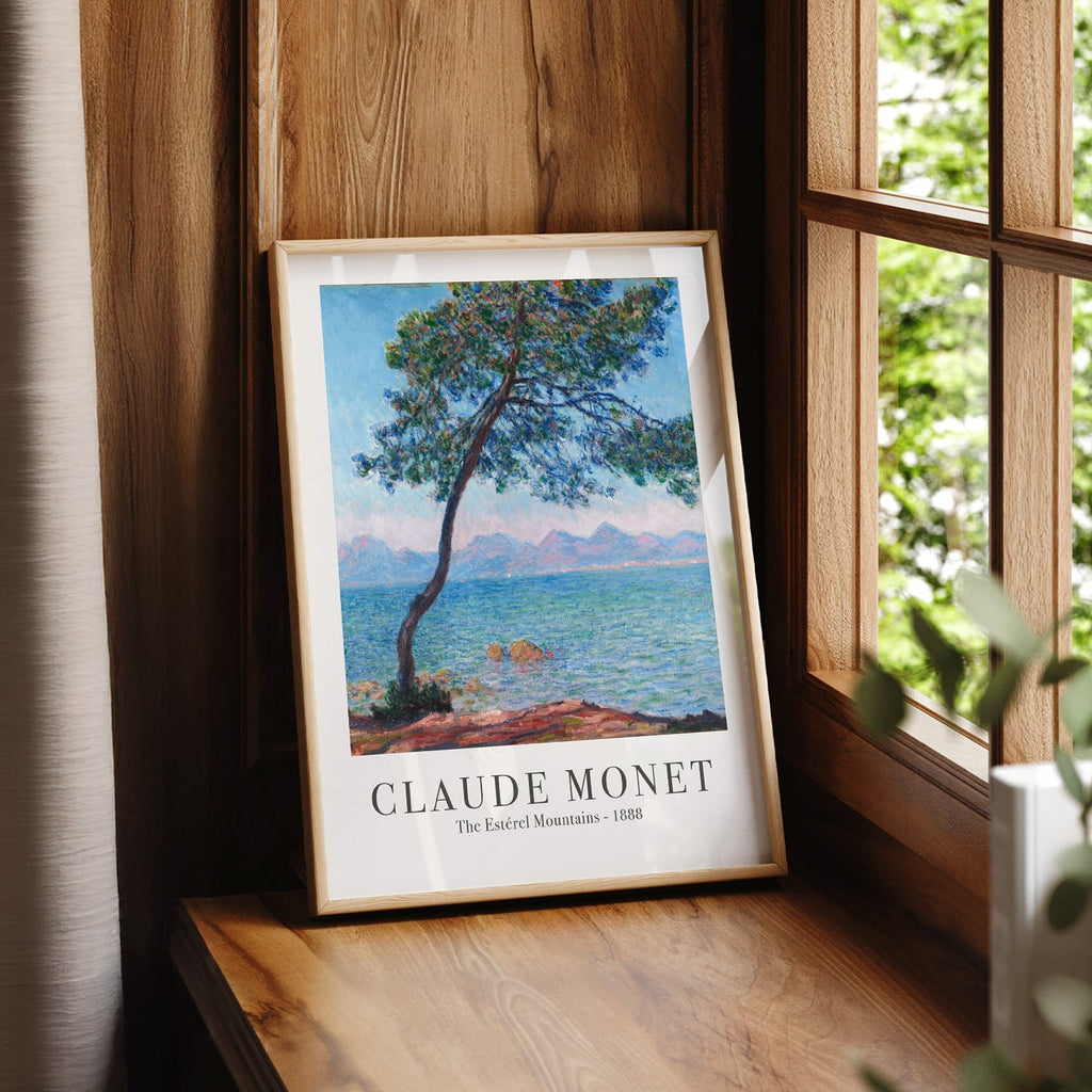 Claude Monet The Estérel Mountains Art Print – French Riviera Wall Art