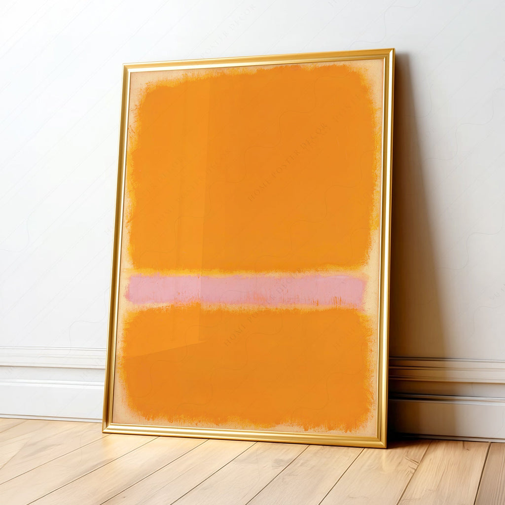 Mark Rothko Orange Yellow Art Print – Abstract Minimalist Wall Decor
