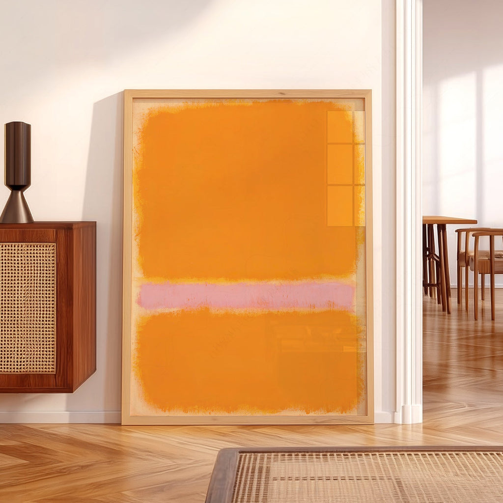 Mark Rothko Orange Yellow Art Print – Abstract Minimalist Wall Decor