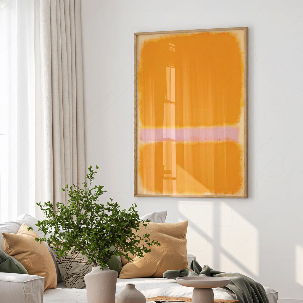 Mark Rothko Orange Yellow Art Print – Abstract Minimalist Wall Decor