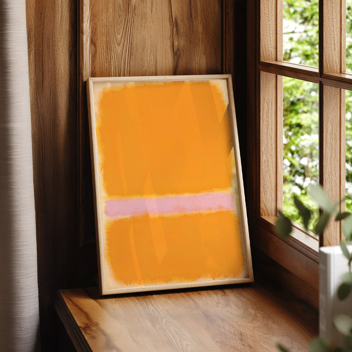 Mark Rothko Orange Yellow Art Print – Abstract Minimalist Wall Decor