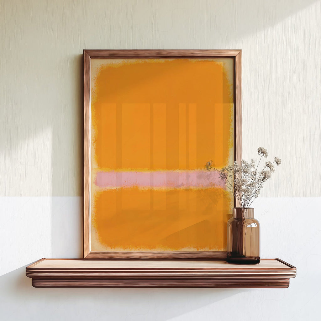 Mark Rothko Orange Yellow Art Print – Abstract Minimalist Wall Decor