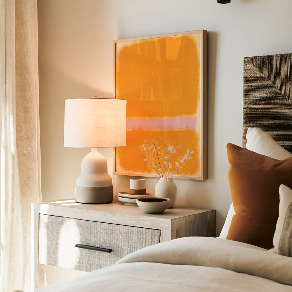 Mark Rothko Orange Yellow Art Print – Abstract Minimalist Wall Decor