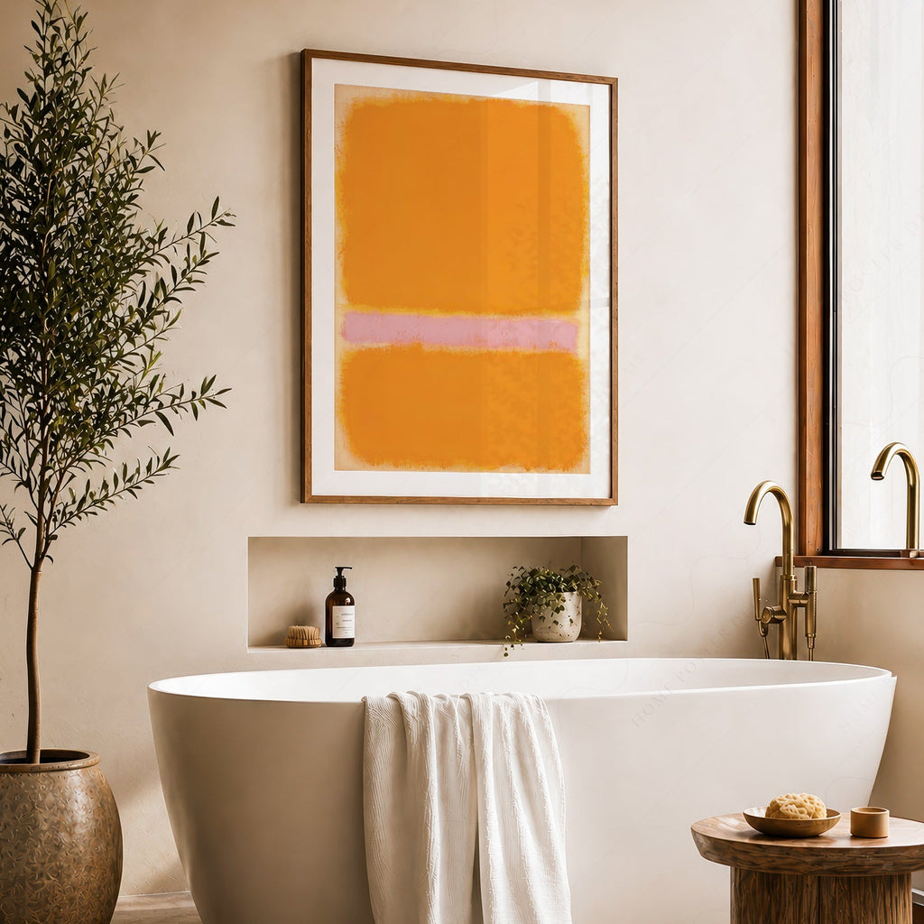 Mark Rothko Orange Yellow Art Print – Abstract Minimalist Wall Decor
