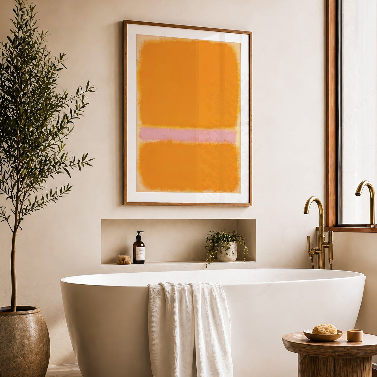Mark Rothko Orange Yellow Art Print – Abstract Minimalist Wall Decor