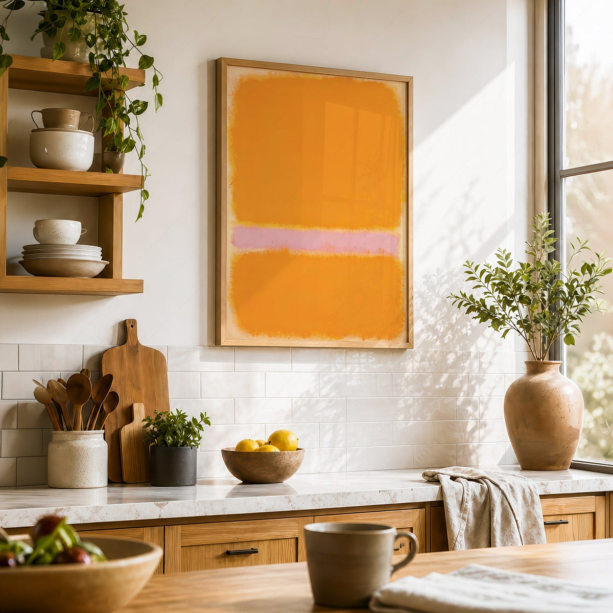 Mark Rothko Orange Yellow Art Print – Abstract Minimalist Wall Decor