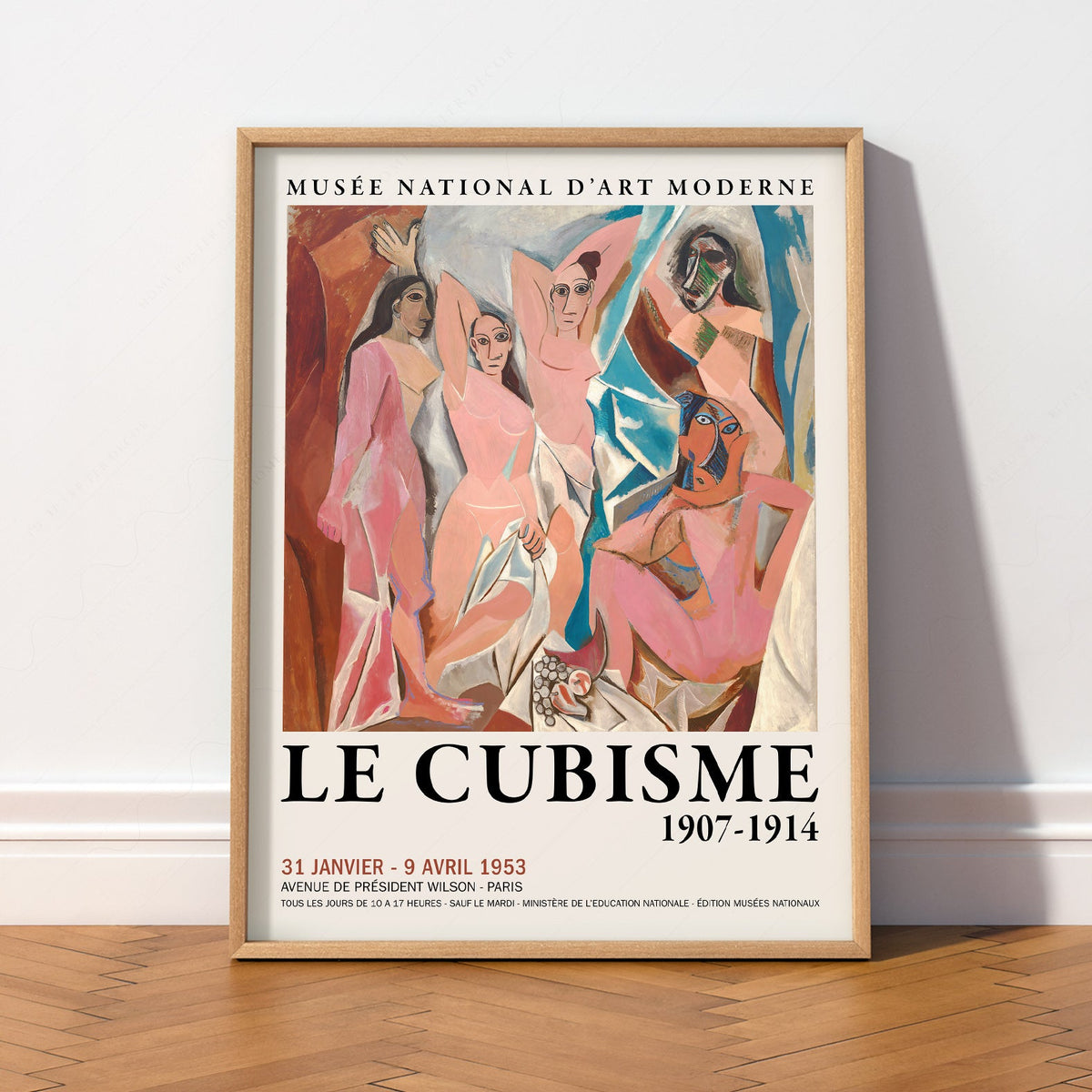 Picasso Les Demoiselles d'Avignon Print – Cubism Exhibition Poster