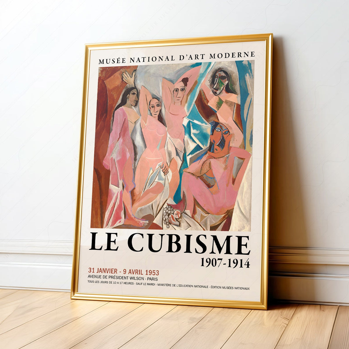 Picasso Les Demoiselles d'Avignon Print – Cubism Exhibition Poster
