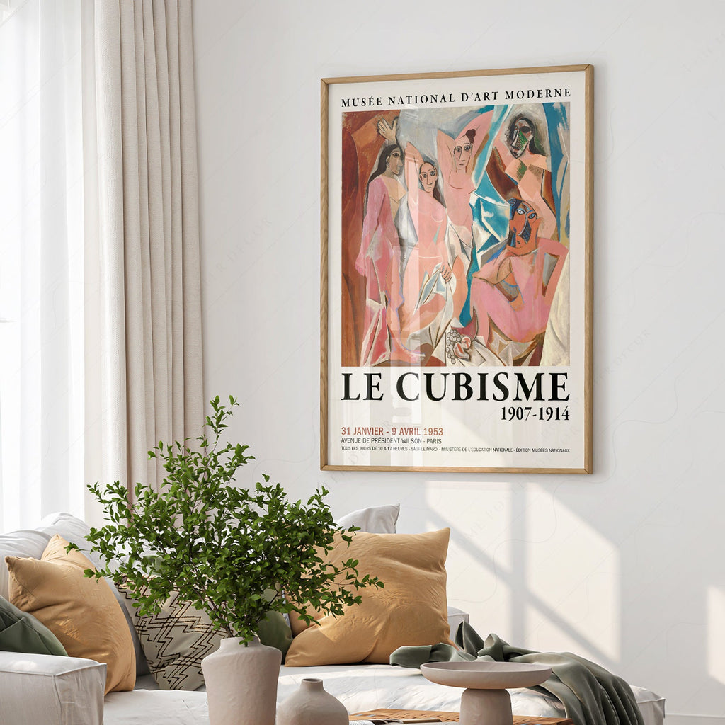 Picasso Les Demoiselles d'Avignon Print – Cubism Exhibition Poster