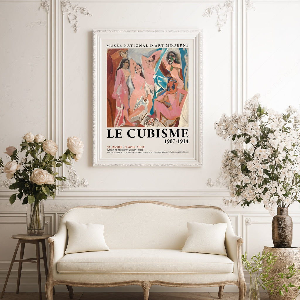 Picasso Les Demoiselles d'Avignon Print – Cubism Exhibition Poster