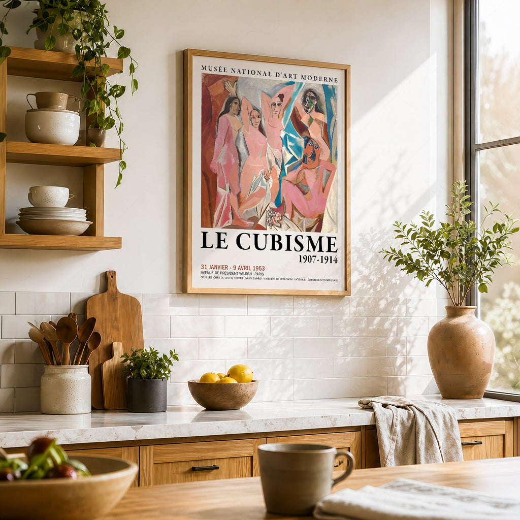 Picasso Les Demoiselles d'Avignon Print – Cubism Exhibition Poster