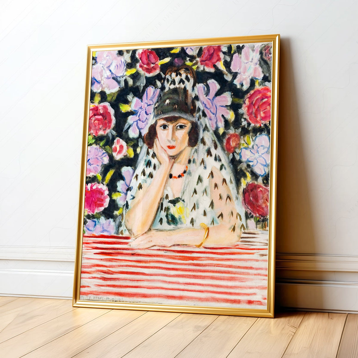 Henri Matisse Espagnole à la Mantille Art Print – Museum Portrait Poster