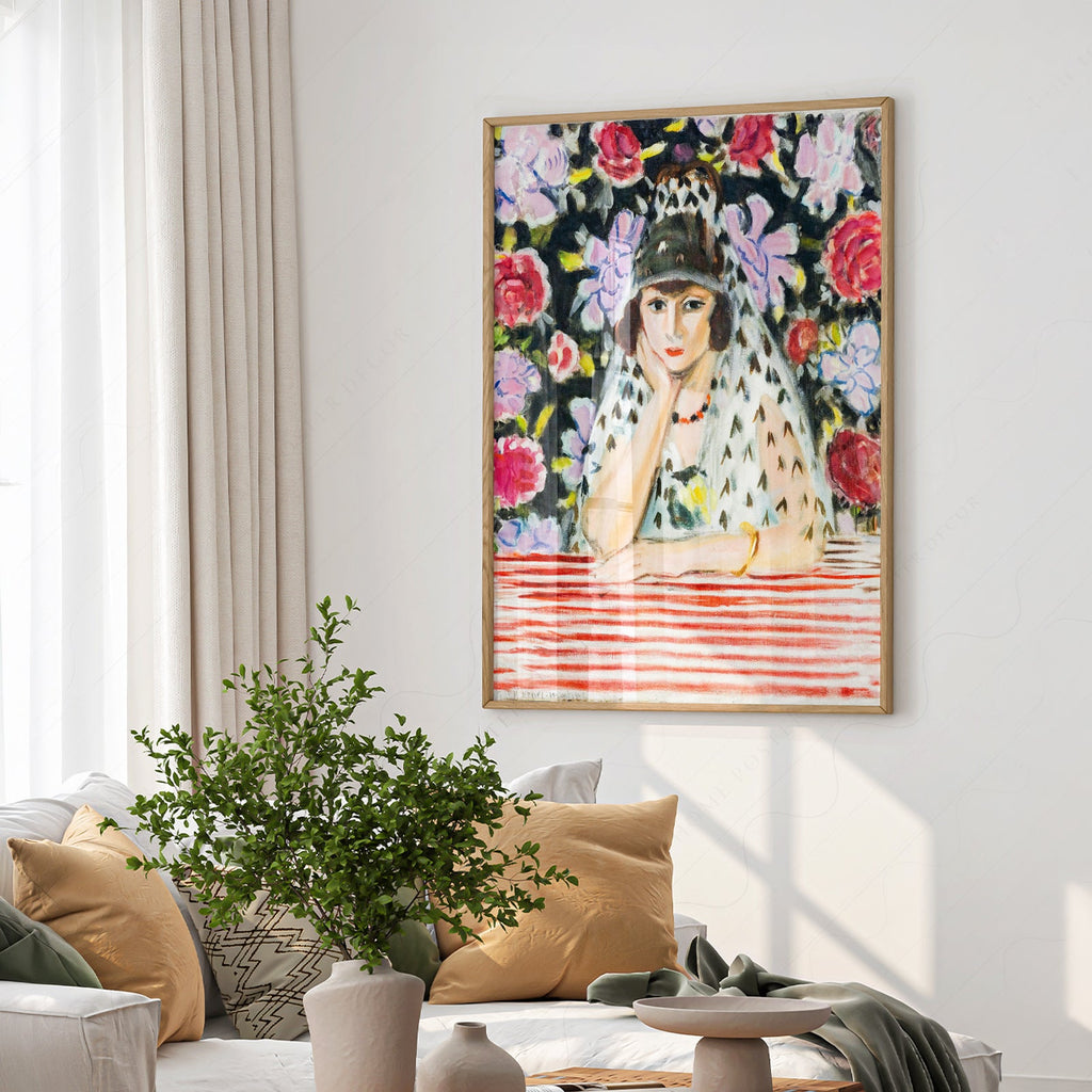 Henri Matisse Espagnole à la Mantille Art Print – Museum Portrait Poster