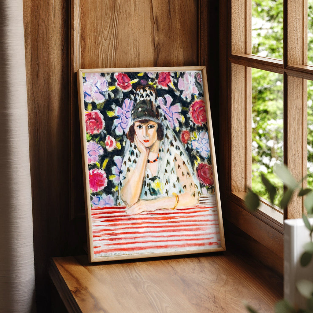 Henri Matisse Espagnole à la Mantille Art Print – Museum Portrait Poster
