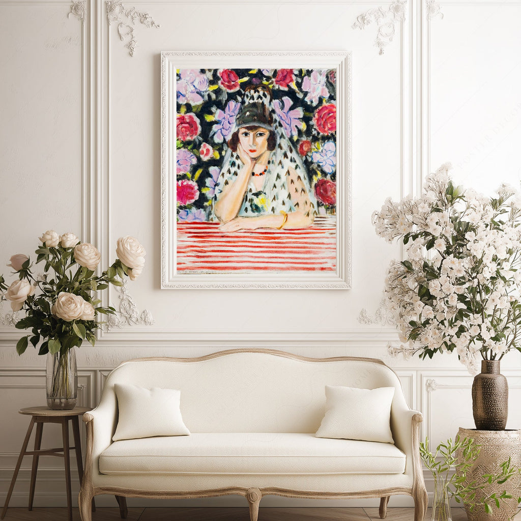 Henri Matisse Espagnole à la Mantille Art Print – Museum Portrait Poster