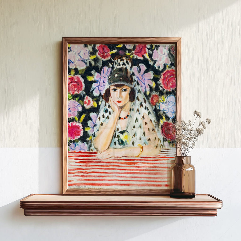 Henri Matisse Espagnole à la Mantille Art Print – Museum Portrait Poster