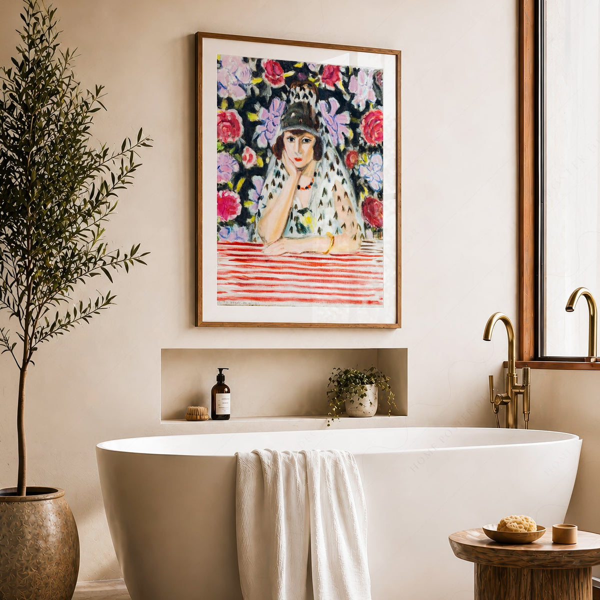 Henri Matisse Espagnole à la Mantille Art Print – Museum Portrait Poster