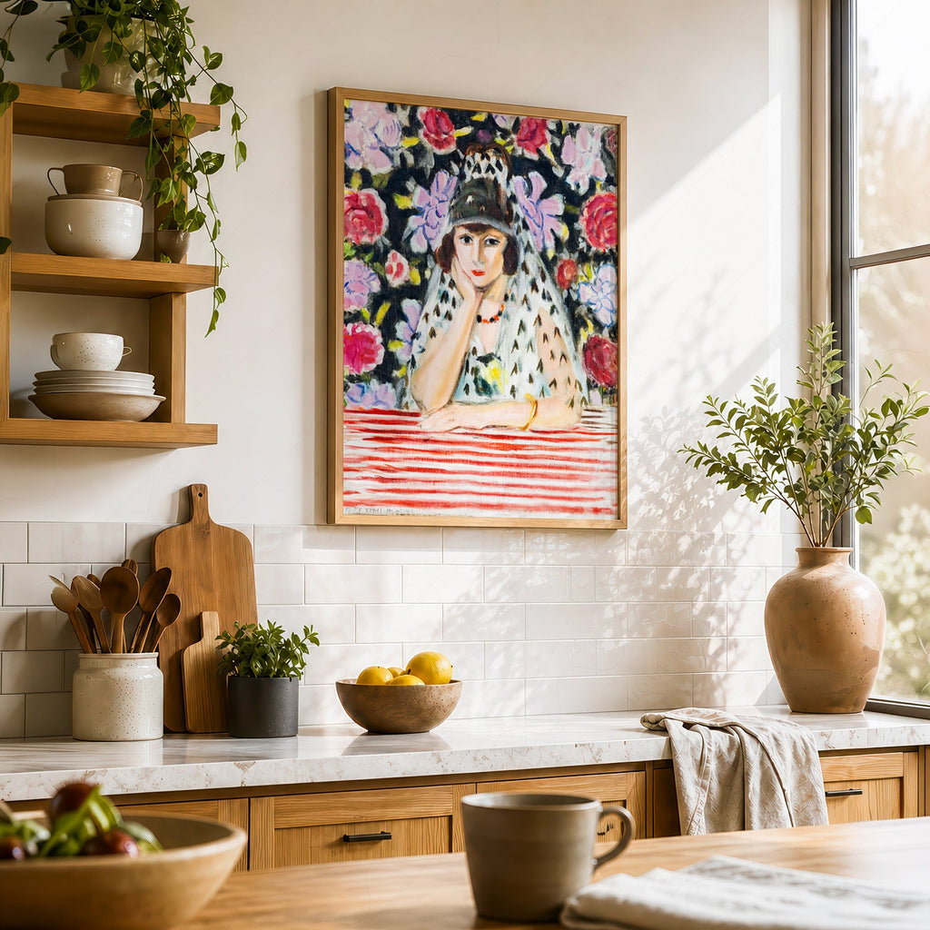 Henri Matisse Espagnole à la Mantille Art Print – Museum Portrait Poster