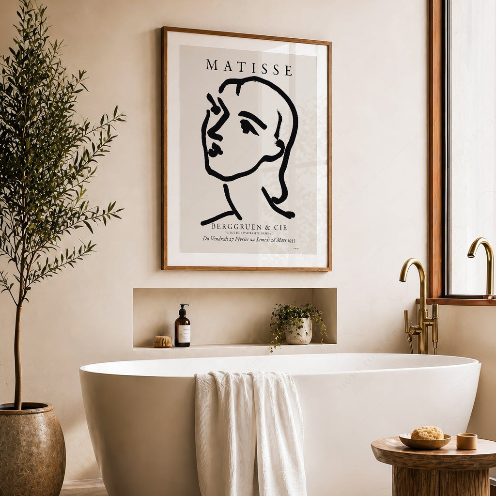 Henri Matisse Berggruen Exhibition Poster – Minimalist Line Art Print