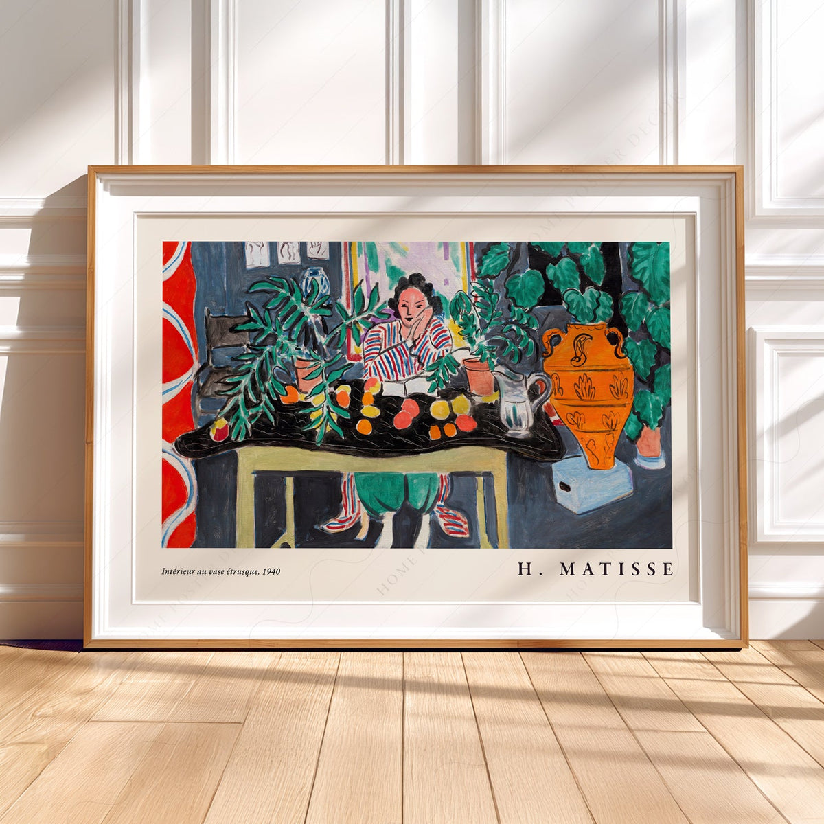 Henri Matisse Interior with Etruscan Vase Art Print – Museum Wall Decor