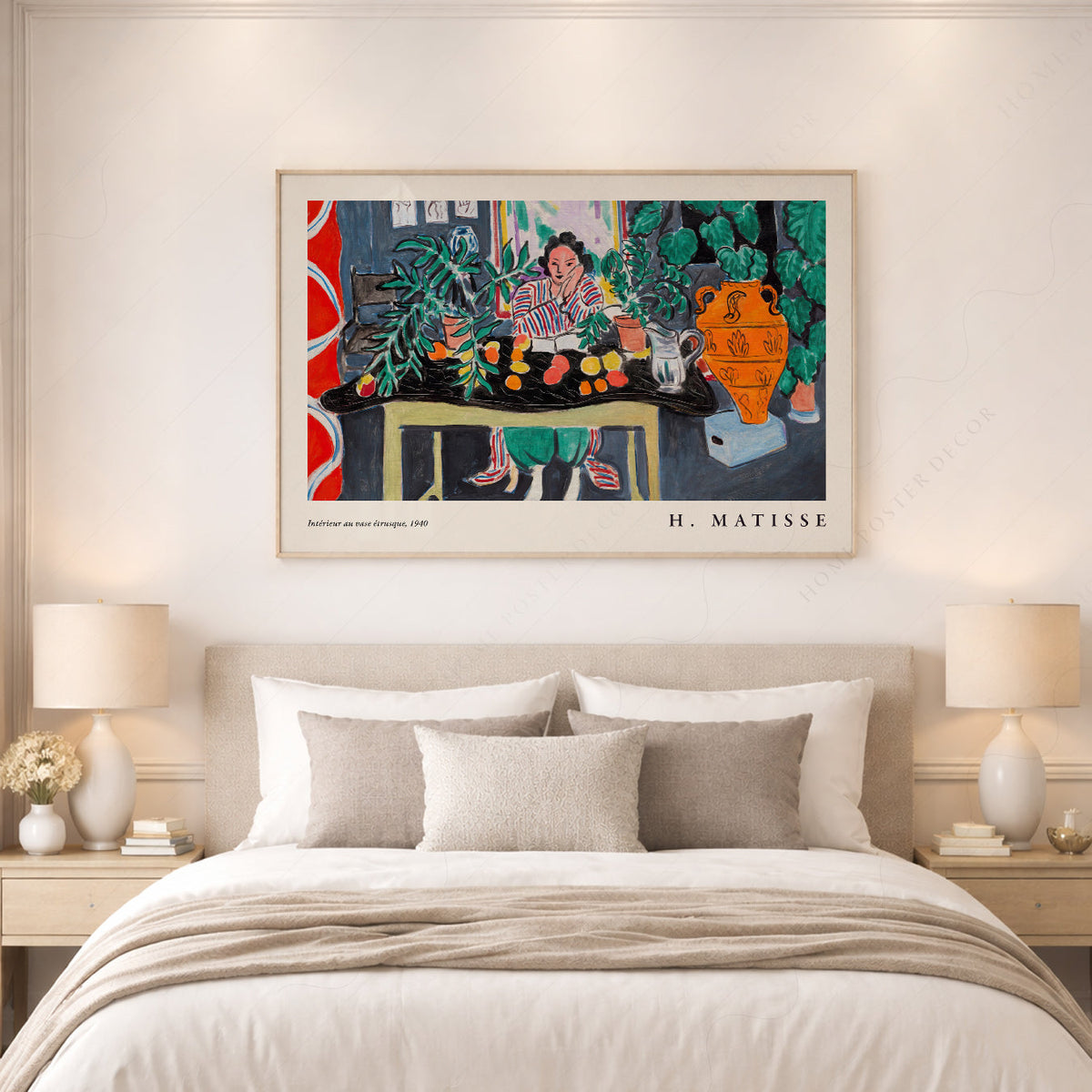 Henri Matisse Interior with Etruscan Vase Art Print – Museum Wall Decor