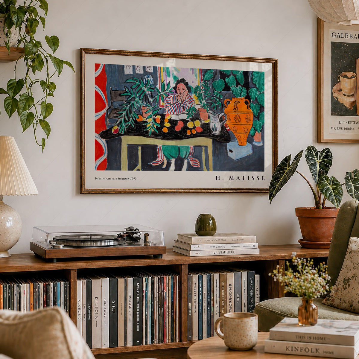 Henri Matisse Interior with Etruscan Vase Art Print – Museum Wall Decor