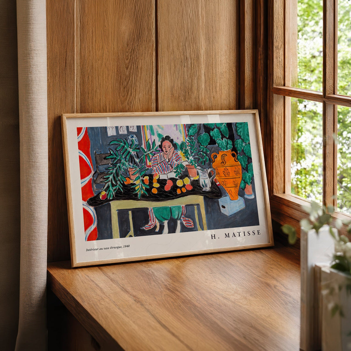 Henri Matisse Interior with Etruscan Vase Art Print – Museum Wall Decor