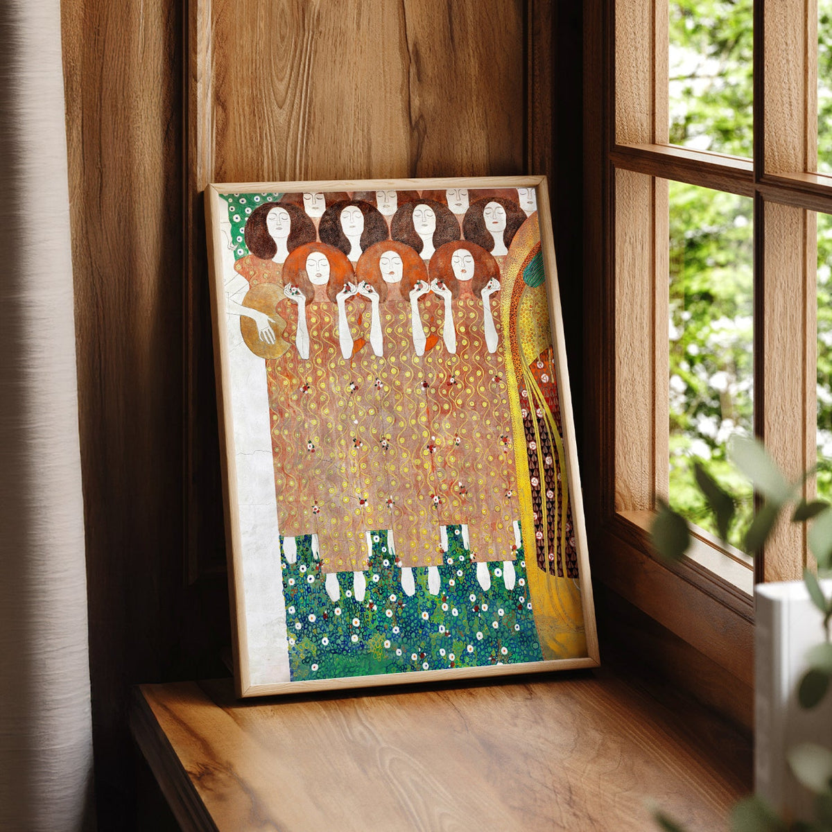 Gustav Klimt Beethoven Frieze Art Print – Art Nouveau Wall Poster